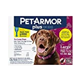 PETARMOR Plus for Dogs Flea and Tick Prevention for Dogs, Long-Lasting & Fast-Acting Topical Dog Flea Treatment, 6 Count