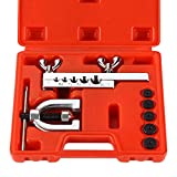 Auto Double Flaring Tool Kit Copper Aluminum Brake Line and Brass Tubing Tools 45 Degree Flares