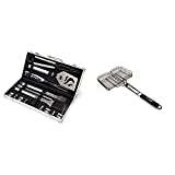Cuisinart Deluxe Grill Set, 20-Piece, CGS-5020, Stainless Steel & CNTB-422 Simply Grilling Nonstick Grilling Basket