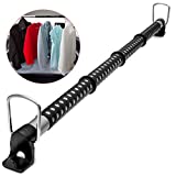 VaygWay Expandable Car Clothes Hanger Bar- Heavy Duty Hanger Metal Storage Suit Rod-Car Hanging Closet Organizer Rack Expandable to 62"- Portable Seat Rack Universal Fit- Car Van Truck RV SUV Fit