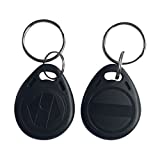 125khz RFID Writable rewritable T5577 fob tag for RFID Writer (Pack of 10) (Black)