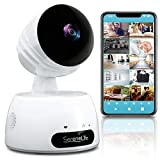 SereneLife Indoor Wireless IP Camera-HD 720p Network Security Surveillance Home Monitoring w/ Motion Detection, Night Vision,PTZ,2 Way Audio, iPhone Android Mobile App-PC WiFi Access- IPCAMHD30,White