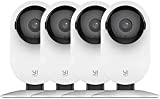 YI 4pc Security Home Camera, 1080p 2.4G WiFi Smart Indoor Nanny IP Cam with Night Vision, 2-Way Audio, AI Human Detection, Phone App, Pet Cat Dog Cam - Works with Alexa and Google