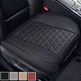 Black Panther Luxury Faux Leather Car Seat Cover Front Bottom Seat Cushion Cover, Anti-Slip and Wrap Around The Bottom, Fits 95% of Vehicles - 1 Piece,Black