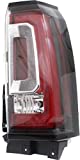 Evan-Fischer Tail Light Assembly Compatible with 2015-2020 GMC Yukon and Yukon XL Clear & Red Lens Passenger Side