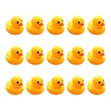 AHUA Bath Duck Toys 15PCS Mini Rubber Ducks Squeak and Float Ducks Baby Shower Toy for Toddlers Boys Girls Over 3 Months (2.2)