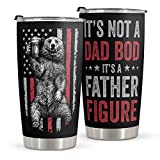 Macorner Gifts For Dad From Daughter Son - Fathers Day Gift from Son Daughter Birthday Gifts For Dad Stepdad Father In Law Uncle Grandpa Husband Brother - Stainless Steel Dad Bod Dad Gift Tumbler 20oz