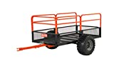 Agri-Fab Inc 45-0554, 1,250-Pound, ATV/UTV Swivel Steel Dump Cart, Orange/Black