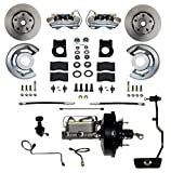 GPS Automotive FC0002-3405A - Power Conversion Kit with 9" Black Booster Cast Iron M/C Adjustable Proportioning Valve - Automatic Transmission