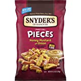 Snyder's of Hanover Pretzel Pieces, Honey Mustard and Onion, 8 oz (Pack of 6)