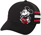 Disney Mens Mickey Mouse Hat  Snap-Back Baseball Cap, Dad Hat, Size One Size, Mickey Stripes