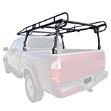 ECOTRIC 1000 LBS Adjustable Truck Bed Rack Contractor Ladder Pickup Lumber Utility Kayak Full Size Rack (Notice:You Will Receive Two Packages for This Item)