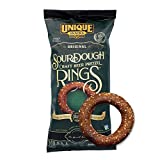 Unique Snacks Sourdough Craft Beer Pretzel Rings, Vegan, Homestyle Baked, Certified OU Kosher and Non-GMO, 11 Ounce Bag (Pack of 6)