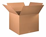 Aviditi 303025 Corrugated Cardboard Box 30" L x 30" W x 25" H, Kraft, For Shipping, Packing and Moving (Pack of 5)