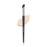 Small Nose Contour Brush by ENZO KEN, Under Eye Mini Concealer Makeup Brush, Angled Thin Brightening Concealer Brushes for Dark Circles Puffiness, Face Eyebrow Puffy Eyes, Liquid Cream Blending (Black)