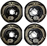 Four 12 in. x 2 in. Electric Brake Trailer Backing Plates (2 Left 2 Right)