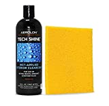 Aerolon 16 Oz Tech Shine Fast Wet-Applied Polymeric Car Wax Coating Kit, Top Coat Polish and Sealer for Car Bike Boat, Auto Detailing Accessory for Hydrophobic Mirror Shine Gloss Kit and Applicator