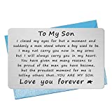 Son Gifts, Son Inspirational Engraved Wallet Card