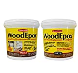 Abatron WoodEpox Kit - 2 Quart - 2-Part Structural Epoxy Adhesive Filler - Wood Filler Putty