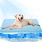 Washable Dog Cooling Mat for Pet-Ice Silk Self Cooling Pad Blanket,Summer Dog Cooling Pads,Dog Cat Crate Cooling Mat,Breathable Dog Cooling Blanket for Kennel/Sofa/Bed/Floor/Car Seats