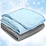 ULIGOTA Dog Cooling Blanket 2 Pack Lightweight Pet Throw Blanket for Dog, Cat, Puppy Bed Cover Breathable Dog Blanket for Kennel Sofa Pet Bed