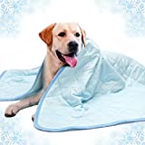 ULIGOTA Dog Cooling Blanket Lightweight Dog Blanket Throw Blanket for Cat and Dog Bed Cover Breathable Pet Blanket for Summer Sleeping