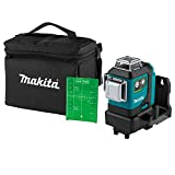 Makita SK700GD 12V max CXT Lithium-Ion Cordless Self-Leveling 360 3-Plane Green Laser, Class II, 510-530 nm, <2 mW, Tool Only