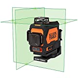 Klein Tools 93PLL Self-Leveling Green Planar Laser Level with Rechargeable Battery, Magnetic Mount, Case, Class II Laser (1mW @ 510-530nm)