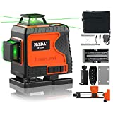HILDA 4x360Laser Level Self Leveling with Alarm,16 Lines Green Line Laser,2x360 Vertical and 2x360 Horizontal laser tool, Rechargeable Li-ion battery,Level tool for Indoor and Outdoor Construction