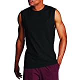 Champion mens Classic Jersey Muscle Tee Shirt, Black, X-Large US