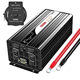 Xijia 5000W (Peak 10000W) Pure Sine Wave Power Inverter DC 48V to AC 120V 60HZ Solar Converter for Home Use car (DC48V (Range40V-60V) 5000W)