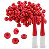 100pcs Caulk Saving Cap, Caulk Cap Sealer, Caulk Cap Saver for Sealing and Preserving Open Caulking Tube, Red