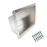 Pit Posse PP2695 Trailer Light Exterior Recessed Bucket Race Car Enclosed Cargo Trailer Automotive Shop | Made in USA | Aluminum | Predrilled Mounting Hardware Included (Silver)