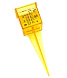 New Resources Group 1.5" Rain Gauge/Sprinkler Gauge, Wide Mouth, Bright Yellow Outdoor Water Measuring Tool