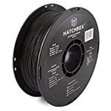 HATCHBOX 1.75mm Black PLA 3D Printer Filament, 1 KG Spool, Dimensional Accuracy +/- 0.03 mm, 3D Printing Filament