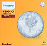 Philips H6024C1 Standard Halogen Sealed Beam headlamp, 1 Pack