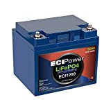 ECI Power 12V 50Ah Lithium LiFePO4 Deep Cycle Rechargeable Battery | 2000-5000 Life Cycles & 10-Year Lifetime | Built-in BMS | Perfect for RV, Solar, Marine, Overland, Off-Grid Applications