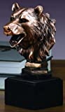 Stock Market Bear Bust - Wall Street Bronze Finish