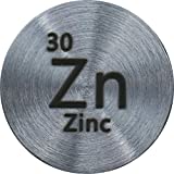 Zinc (Zn) 24.26mm Metal Disc 99.5% Pure for Collection or Experiments