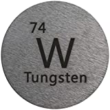 Tungsten (W) 24.26mm Metal Disc 99.95% Pure for Collection or Experiments