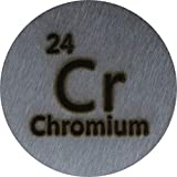 Chromium (Cr) 24.26mm Metal Disc 99.99% Pure for Collection or Experiments
