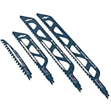 Saker Saw Blade-Demolition Masonry Reciprocating Hard Alloy Saw Blades for Cutting Wood,Porous Concrete,Brick Combination Pack(4 PCS)