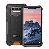 OUKITEL WP9 Rugged Smartphone Unlocked,8000mAh Battery, 6GB+128GB Android10 Rugged Phones, 5.86 Inch IP68 Waterproof Shockproof Cell Phone 16MP Triple Camera, Mediatek P60,GPS,NFC Dual SIM 4G,Orange