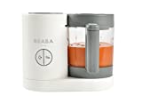 BEABA Babycook Neo, Glass Baby Food Maker, Glass Baby Food Processor, 4 in 1 Baby Food Steamer, Glass Baby Food Blender, Baby Essentials, Make Fresh Healthy Baby Food at Home, 5.5 Cups, (Cloud)