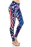 ALWAYS Leggings for Women - Buttery Soft Casual Print Yoga Pants American Flag One Size Regular