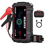 AVAPOW Car Jump Starter 2000A Peak 16800mAh Jump Boxes for Vehicles(12V 8L Gas/6.5L Diesel Engine) Equipped Fast Wireless Charging Jump Starter Battery Pack