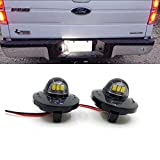 Xinctai 2PCS LED License Plate Light Lamp Assembly Replacement for Ford F150 F250 F350 F450 F550 Superduty Pickup Truck Bronco Explorer Sport Trac Ranger Expedition Excursion Lincoln Mark LT