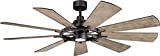 Kichler 300265AVI Gentry 65" Ceiling Fan with LED Lights and Wall Control, Anvil Iron