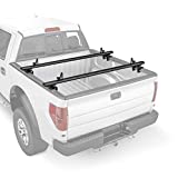 AA-Racks Model APX2503 79" Full-Size Low Profile Heavy Duty Aluminum Truck Bed Rack for Trucks and Trailers with Open Rails (300lb On Road Capacity)