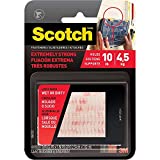 Scotch Extreme Fasteners, Clear, 2 Sets of Strips/Pack